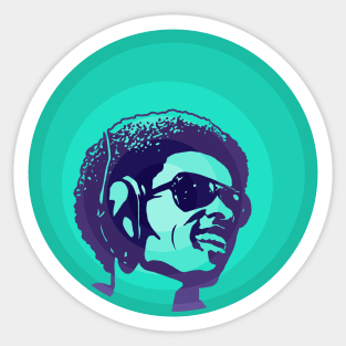 Stevie Wonder (Blue) Sticker